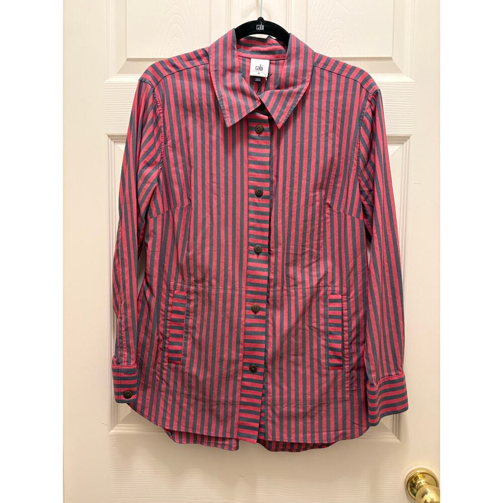 NWOT Cabi Regatta Shacket long button shirt Medium